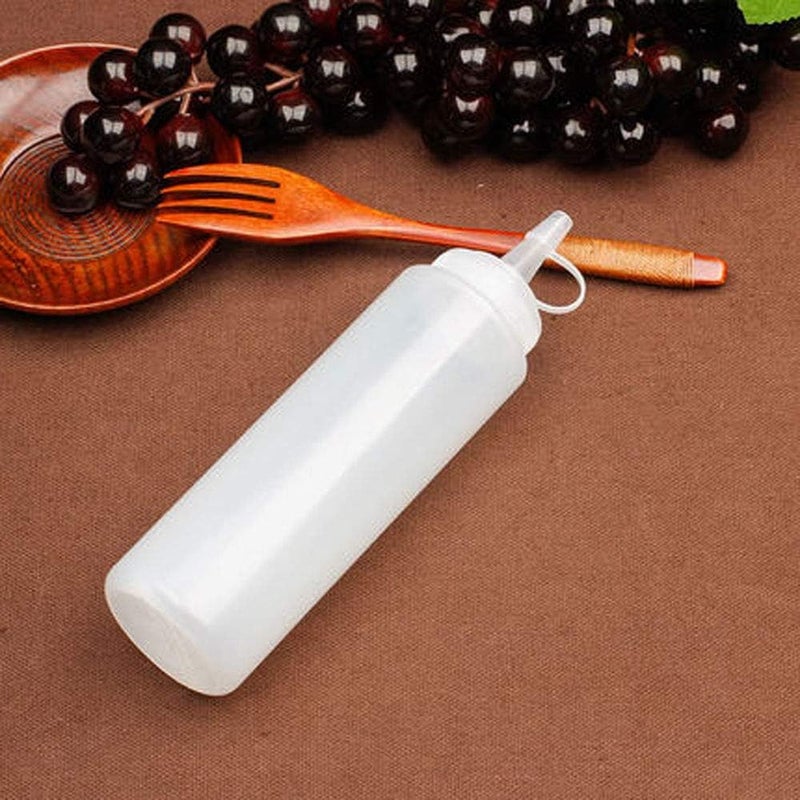 Sunnex Sauce Plastic Bottle – 0.2 Liter | Classic White Sauce & Dressing Dispenser for Tabletop & Professional Service - Image 1